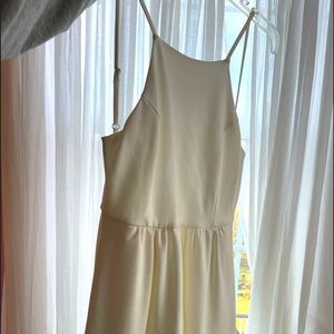 Lulu’s White Halter Neck Mini Dress